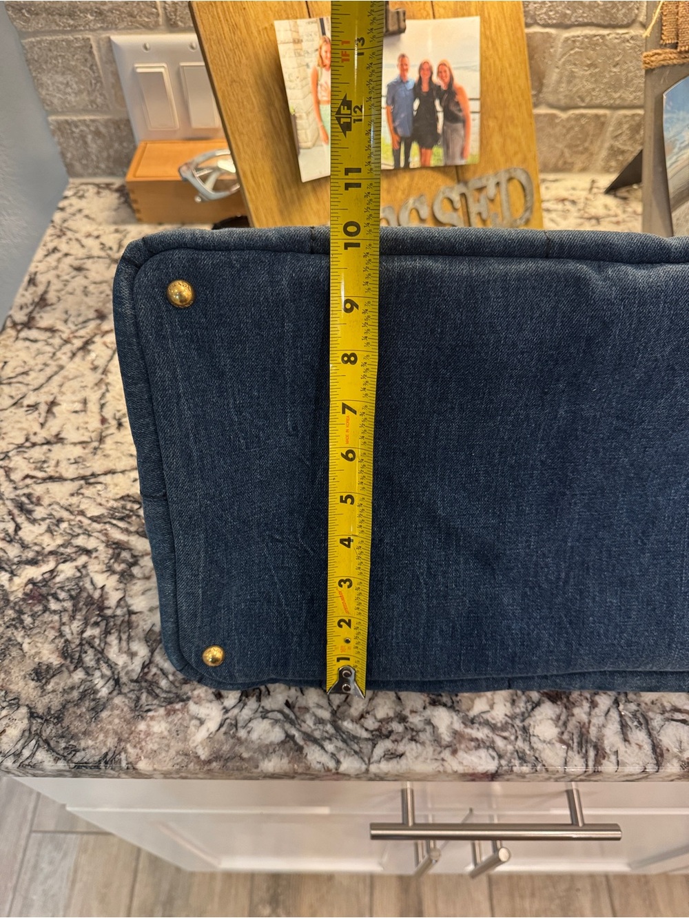 Prada Canapa Milano Denim Tote Bag - Blue large - Picture 14 of 16
